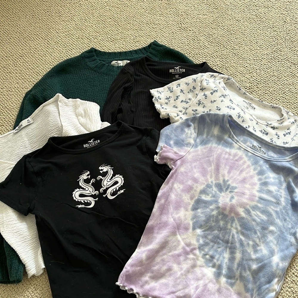 6 Hollister tops Size XS